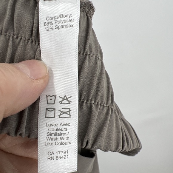 Kyodan Hiking Active Shorts Women M Taupe Moisture-wicking Zippered Pockets - Picture 8 of 8